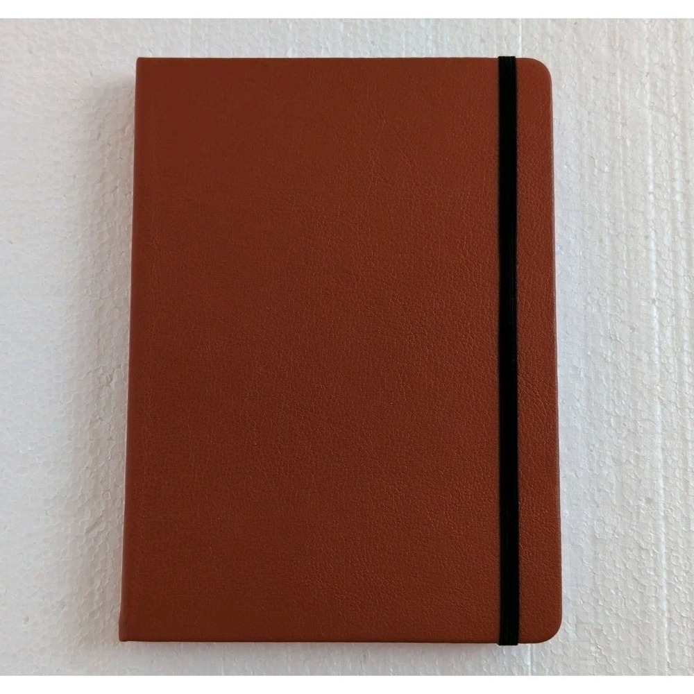 Dot Grid Bullet Journal Hard Cover Notebook Vegan Leather Cover & Elastic Close - Picture 1 of 4